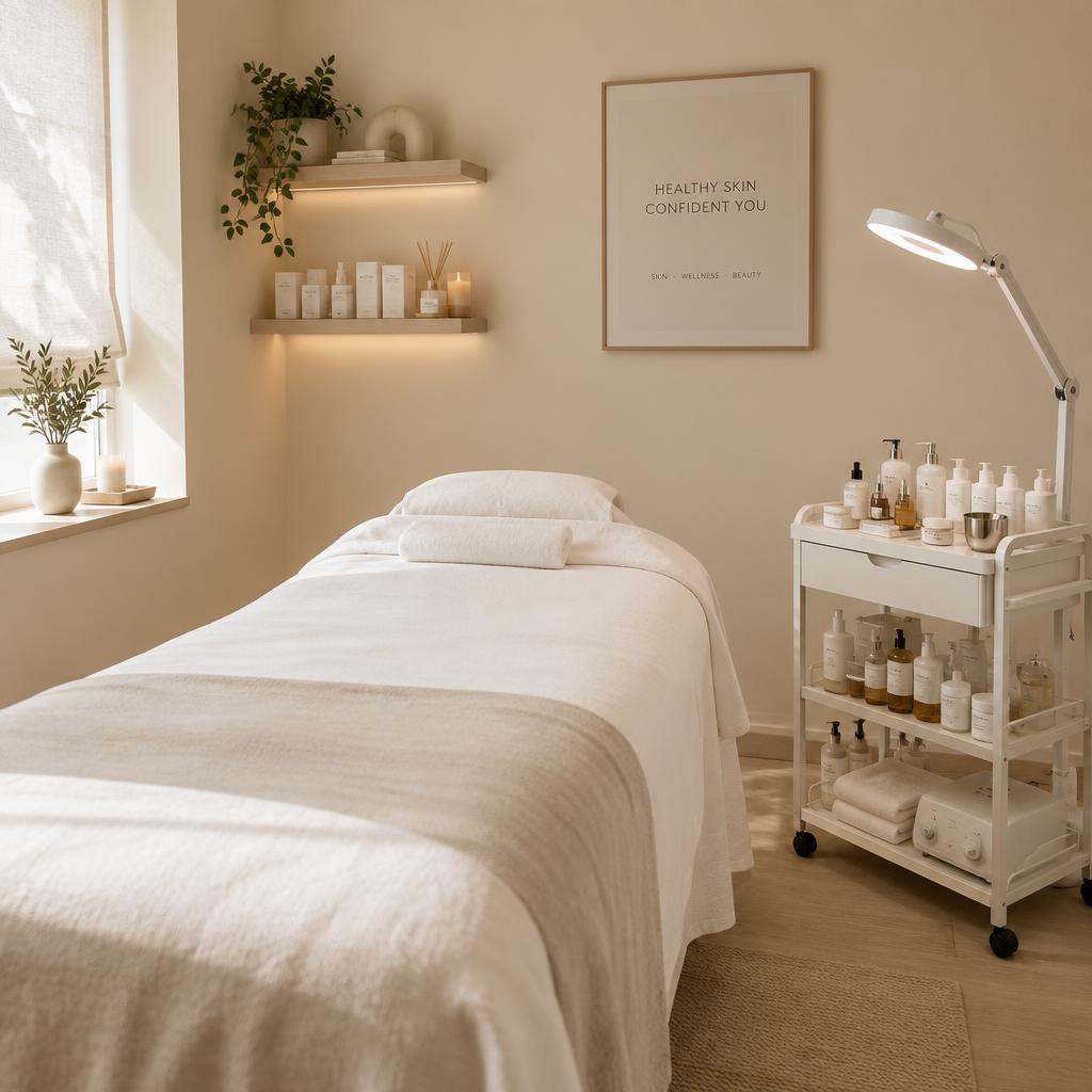 Cabina de estética dentro de la clínica en Playa del Carmen